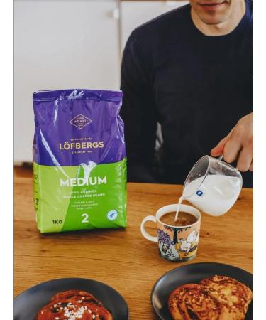 Coffee in Lofbergs Medium Roast 1 kg - Buy Online on GoSupps.com