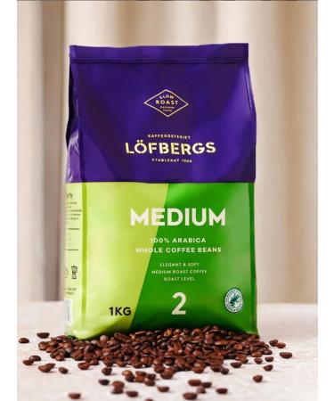 Coffee in Lofbergs Medium Roast 1 kg - Buy Online on GoSupps.com