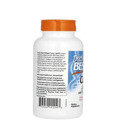 Doctor's Best Collagen 1 and 3 type (USA 100% original) 3000 mg. 180 tab - Buy Online on GoSupps.com