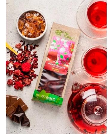 TEACO Tea drink of grenades with raspberries and hibiscus 200g - Buy Online on GoSupps.com