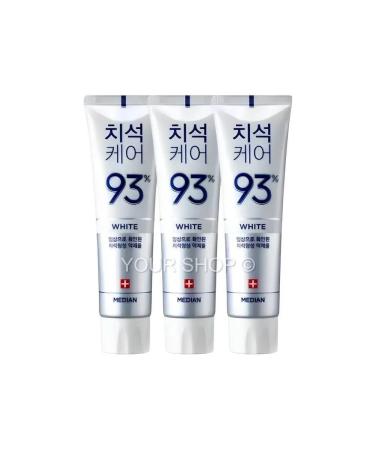 MEDIAN DENTAL IQ 93% Toothpaste whitening with the dental IQ zeolite 3 pcs