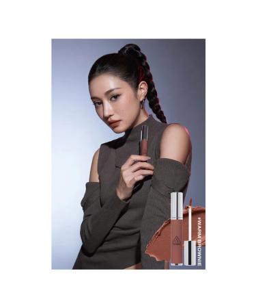 3CE Cream lipstick Hazy Lip Clay #warm Brownie