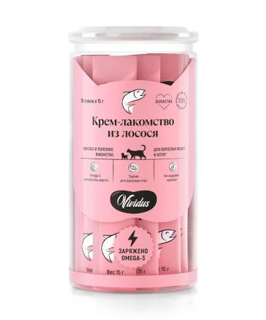 Vividus Cream-stall for cats and kittens salmon sticks (18 pcs pack)