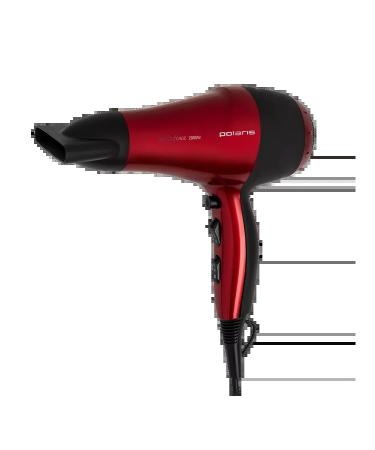 Polaris Hair hair dryer compact PHD 2077i powerful 2000 watts - Buy Online on GoSupps.com