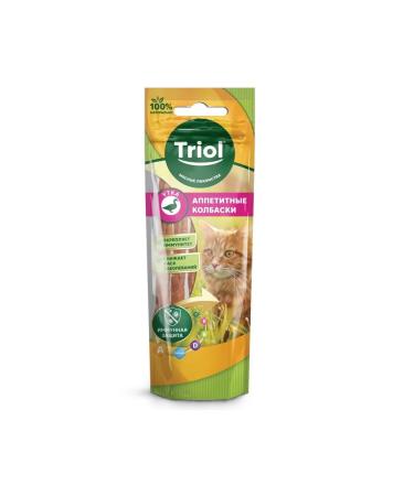 Triol Cat treats appetizing sausages from duck 40g
