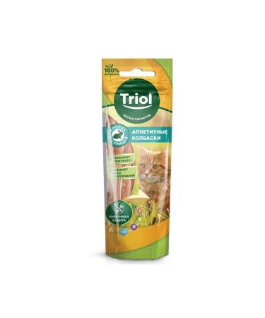 Triol Cat a treat for rabbit sausages with chicken 40g