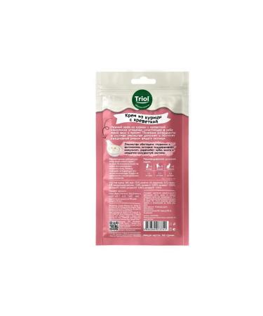 Triol Cat treat for chicken cream with shrimp 40g - Buy Online on GoSupps.com
