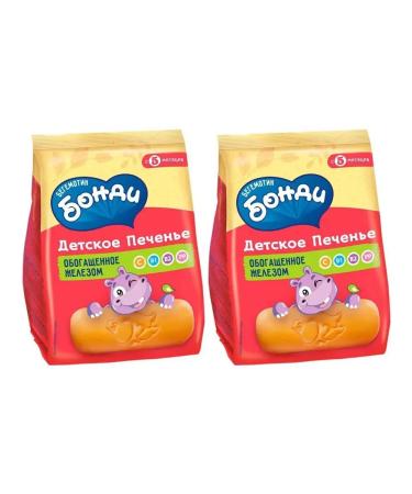Bondi the Hippo Baby cookies enriched with iron 2 units at 180 g