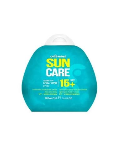 Cafe Mimi Sunscreen cream for the face and body SPF15+ 100 ml