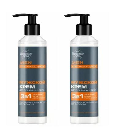 VELVET HANDS Cream for face hands and body male 160 ml 2 pcs