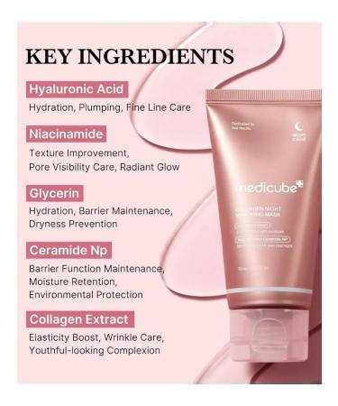 Medicube Night Mask Collagen Night Wrapping Mask - Buy Online on GoSupps.com