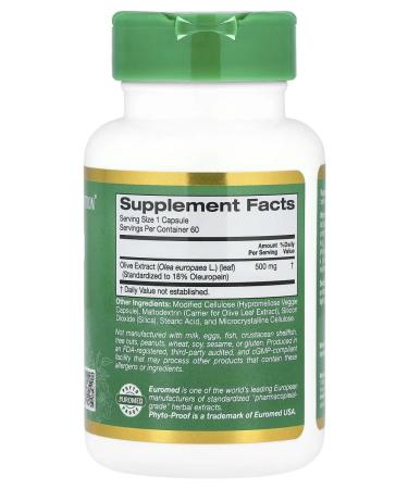 California Gold Nutrition Olive leaves extract 500 mg - Buy Online on GoSupps.com