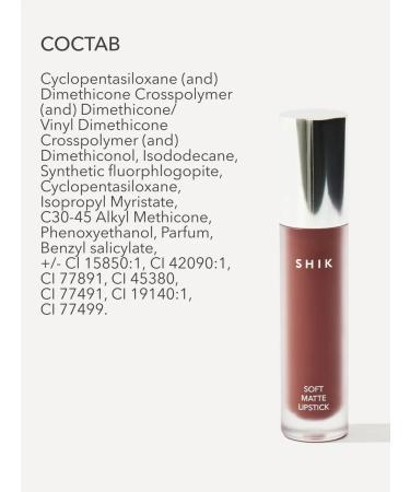 Shik Lipstick lipstick matte liquid pink-brown 05 rosewood - Buy Online on GoSupps.com