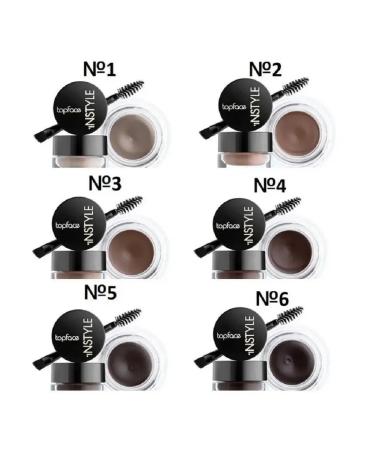 TopFace Eyebrow gel waterproof tone 04 chocolate - Buy Online on GoSupps.com