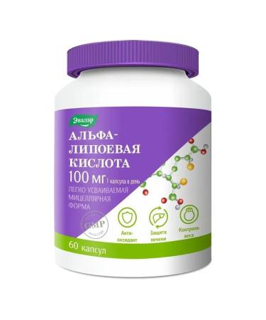 Evalar Alpha-lipoic acid 100 mg caps. No. 60