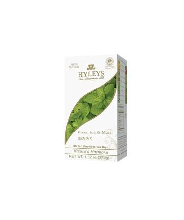 HYLEYS Green tea with mint 25 bags 6 pcs - Buy Online on GoSupps.com