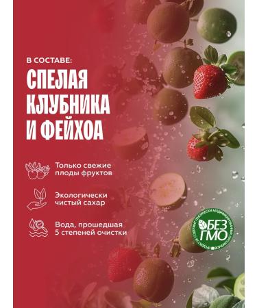 The Flip The basis for drinks concentrate Feihoa juice - strawberries 1kg - Buy Online on GoSupps.com