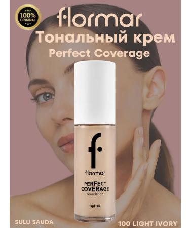 Flormar Tonal Cream PF COV FDT-100 Light IVORY NP 30ML