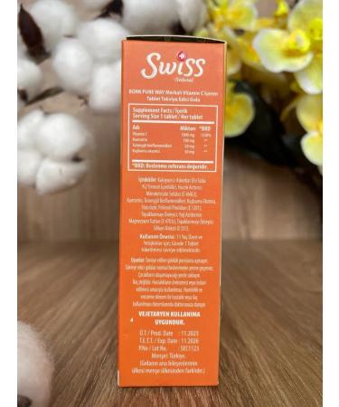 Swiss Vitamin C with bioflavonoids and quercetin T rkiye - Buy Online on GoSupps.com