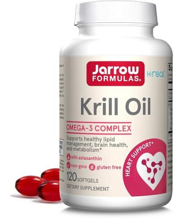 Jarrow Formulas Crileage oil with astaxantin Krill Oil 120 gel capsules