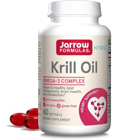 Jarrow Formulas Crileage oil with astaxantin Krill Oil 60 gel capsules