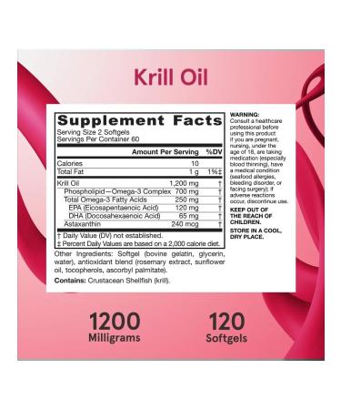Jarrow Formulas Crileage oil with astaxantin Krill Oil 60 gel capsules - Buy Online on GoSupps.com