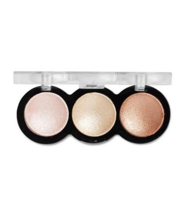 SeVen Cool Highlighter for the face 3 colors tone 04