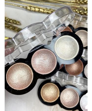 SeVen Cool Highlighter for the face 3 colors tone 04 - Buy Online on GoSupps.com