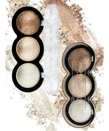 SeVen Cool Highlighter for the face 3 colors tone 04 - Buy Online on GoSupps.com