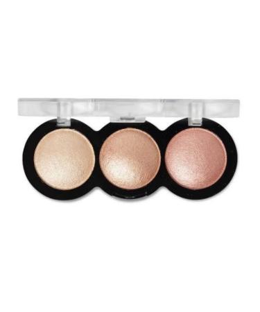 SeVen Cool Highlighter for the face 3 colors tone 03
