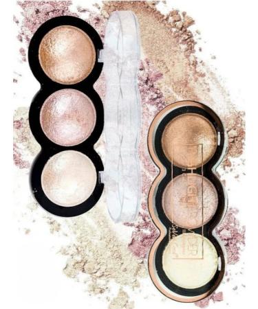 SeVen Cool Highlighter for the face 3 colors tone 02