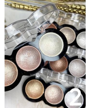 SeVen Cool Highlighter for the face 3 colors tone 02 - Buy Online on GoSupps.com