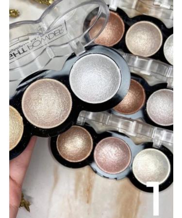 SeVen Cool Highlighter for the face 3 colors tone 01 - Buy Online on GoSupps.com