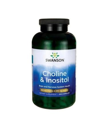 Swanson Choline and inositol 250 mg 250 capsules