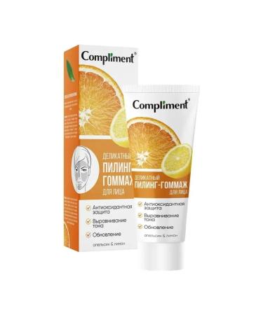 Compliment Piling-gymmage for the face "Orange and lemon" delicate