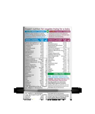Vitabiotics Pregnacare Him & Her Conception 60 tablets England - Buy Online on GoSupps.com