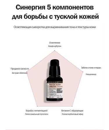 DERMA FACTORY Pigmentation serum brightening Niacin Arbutin 17% - Buy Online on GoSupps.com