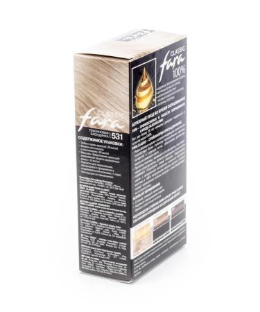 Fara Classic Hair dye is persistent 531 platinum blond 115ml 10 pcs - Buy Online on GoSupps.com