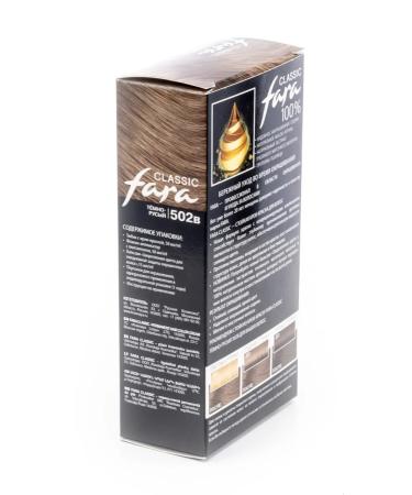 Fara Classic Hair dye is a persistent tone 502V Dark Born 115ml 10 pcs - Buy Online on GoSupps.com