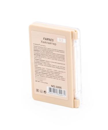 FARRES cosmetics Highlatee for Glow Cheek 03 warm gold 9.6g - Buy Online on GoSupps.com