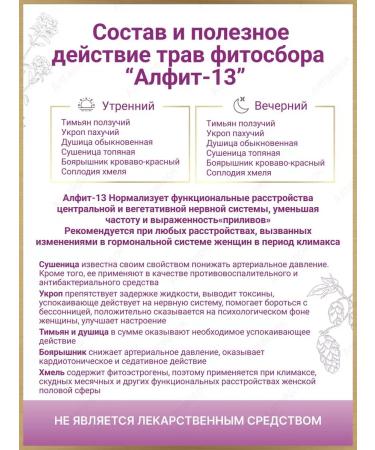 ALFIT Collection 13 from the tides with menopause and menopause - Buy Online on GoSupps.com