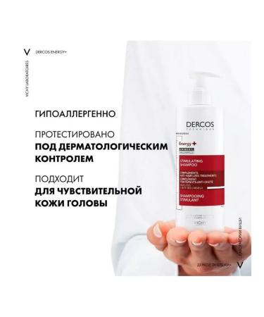 VICHY Dercos tonic shampoo against hair loss 400ml - Buy Online on GoSupps.com