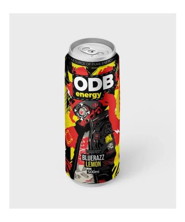 ODB Energy Energy Odbenergy "Blurazzz Lemon" 12x500 - Buy Online on GoSupps.com