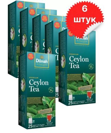 Dilmah Ceylon black tea 25 bags 6 packs