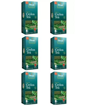 Dilmah Ceylon black tea 25 bags 6 packs - Buy Online on GoSupps.com