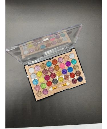 SeVen Cool Palette of eye shadows glitter 36 shades - Buy Online on GoSupps.com