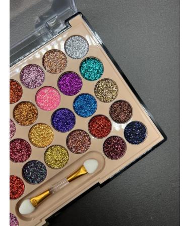 SeVen Cool Palette of eye shadows glitter 36 shades - Buy Online on GoSupps.com