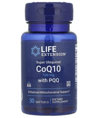 Life extension Super Ubiquinol CoQ10 100 mg + PQ 30 capc