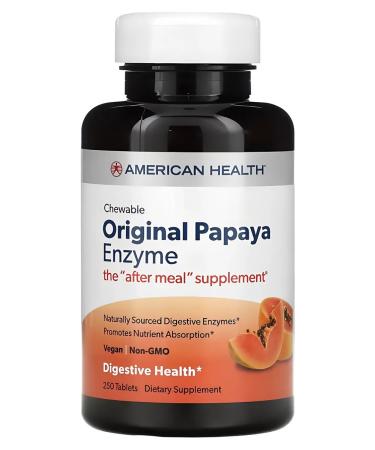 American Health Papaya Enzyme 250 digestive enzymes