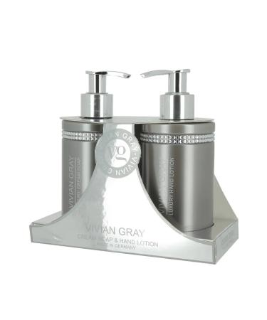 Vivian Gray Hand set gray crystal